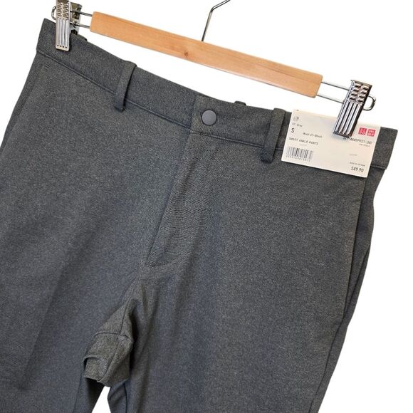 NWT Uniqlo Women's S Smart Ankle 2-Way Grey Stretch Dress Pants - Picture 4 of 16